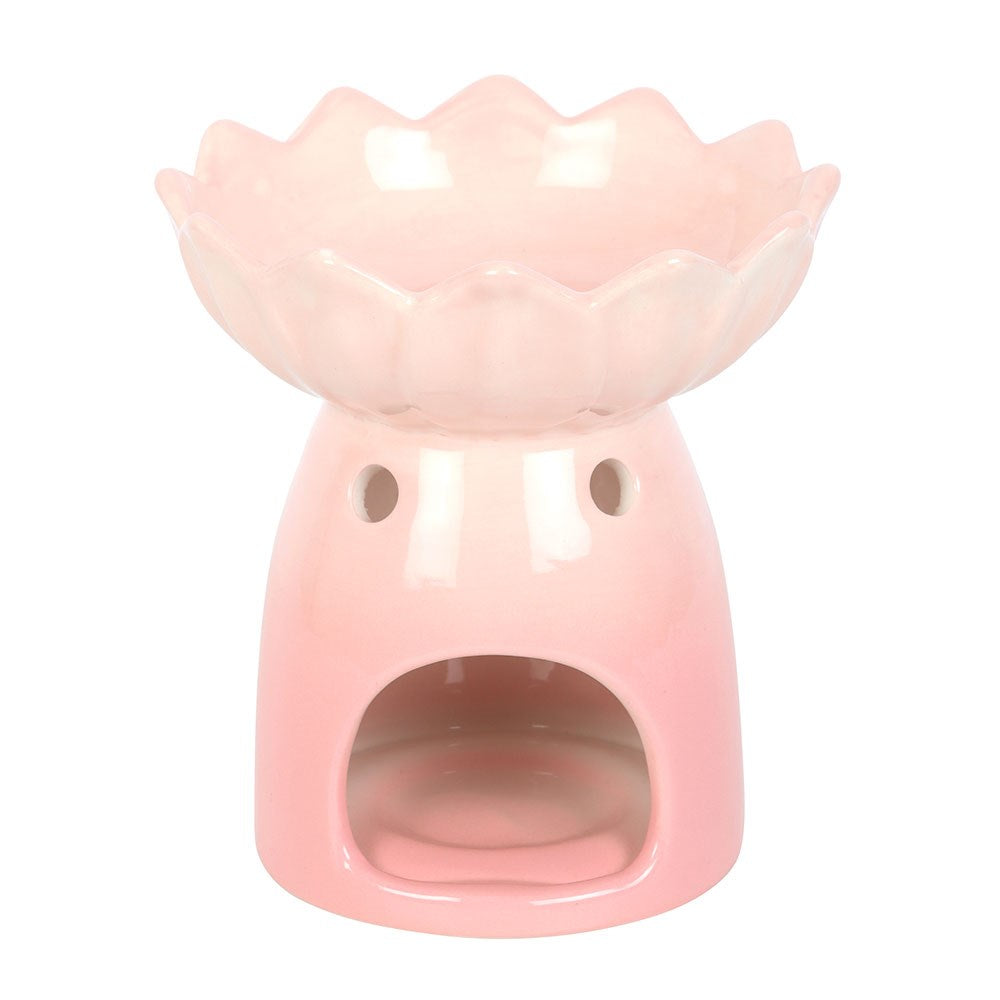 Pink Water Lily Oil Burner &amp; Wax Warmer