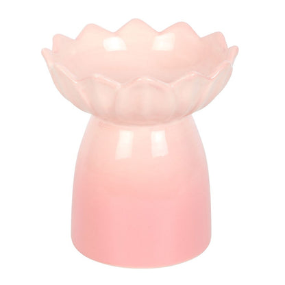 Pink Water Lily Oil Burner &amp; Wax Warmer