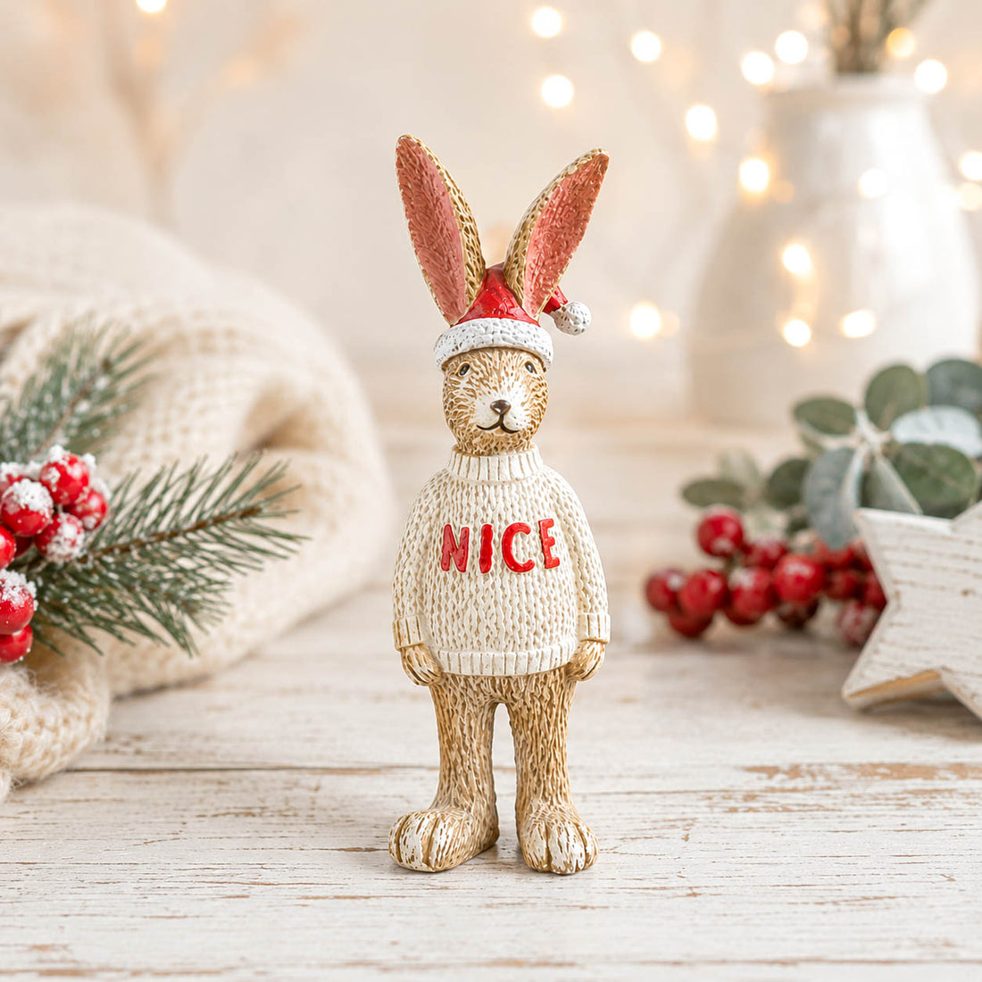 Jasper Rabbit NICE Jumper Ornament