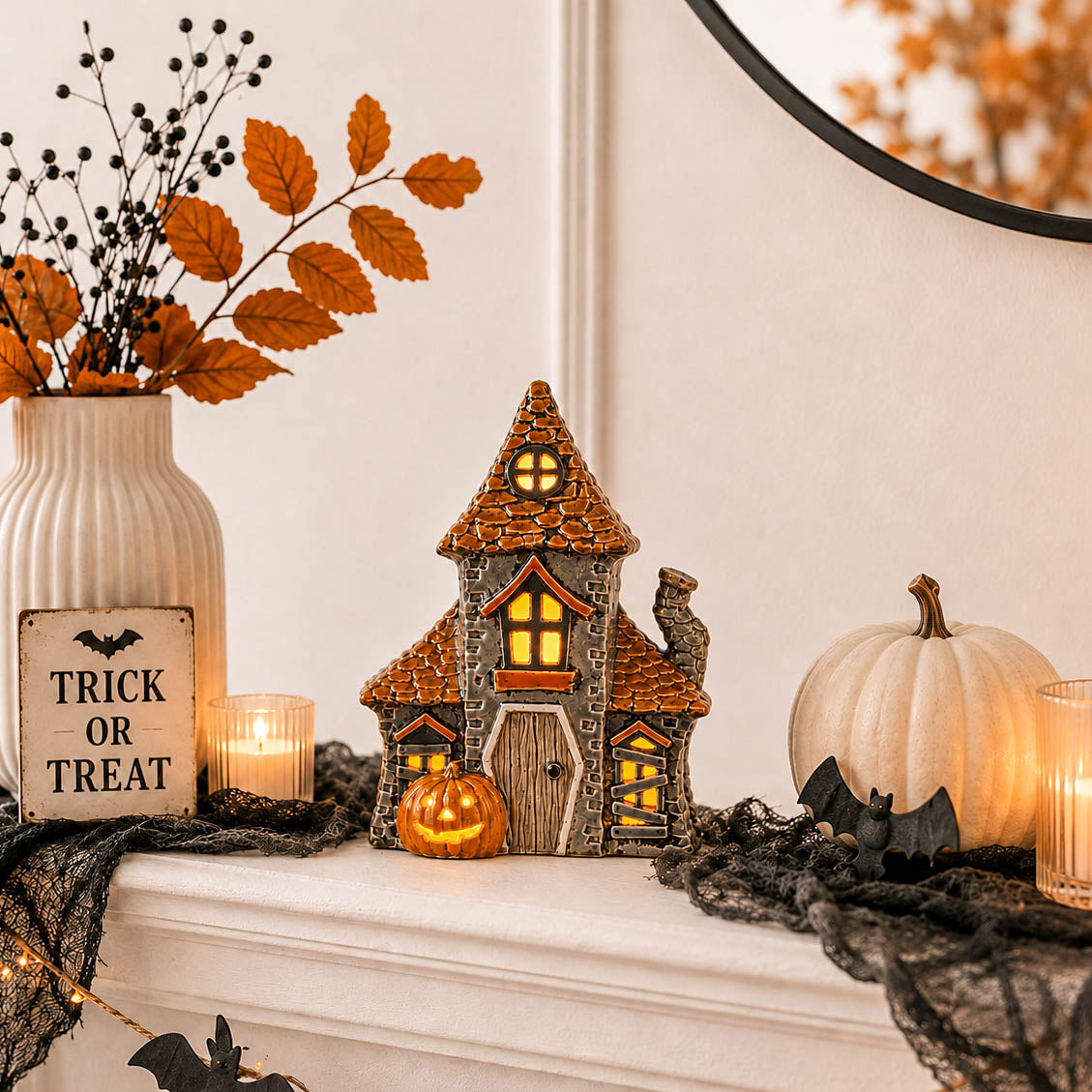 Spooky Halloween Tealight House