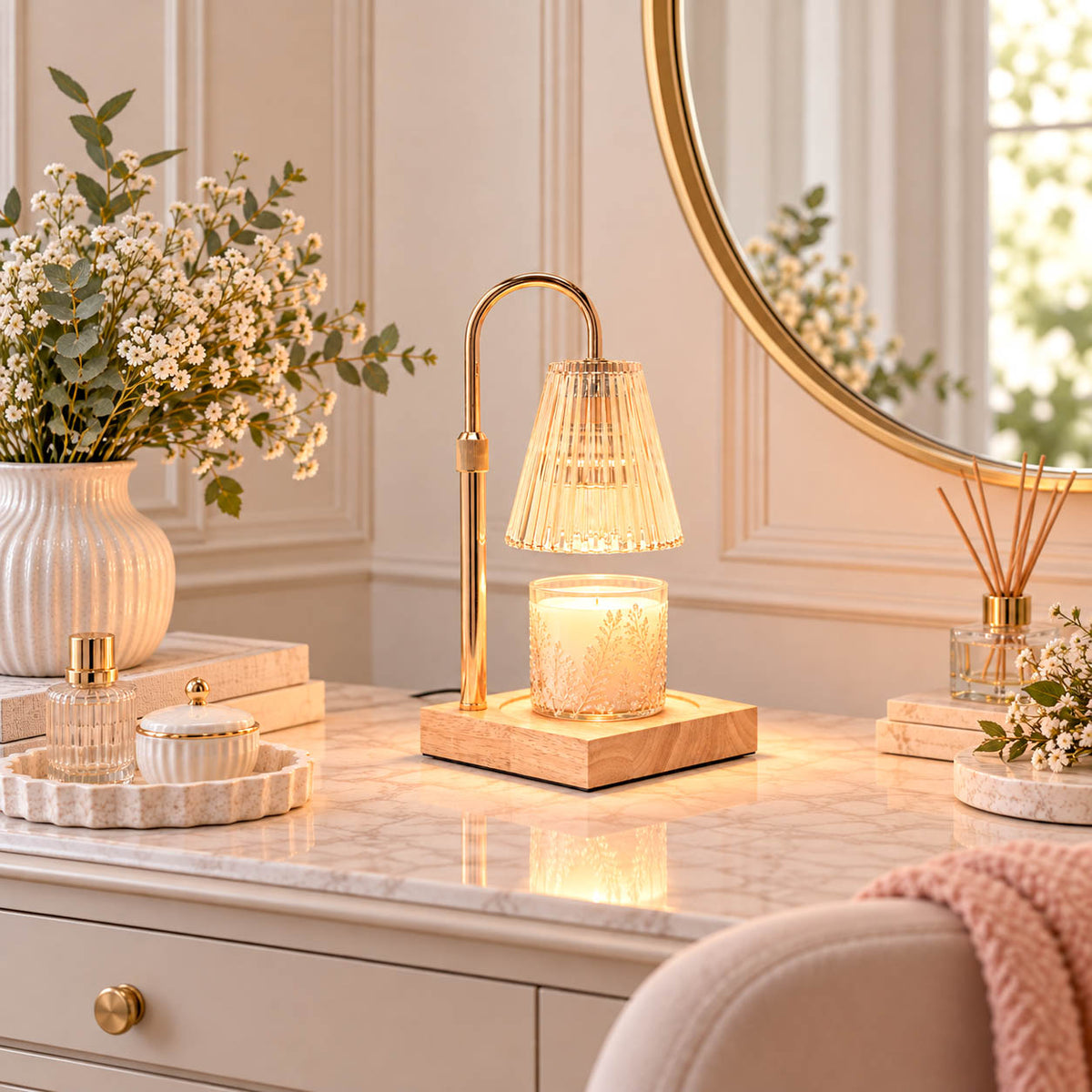 The Wax Company Glass Candle Warming Lamp