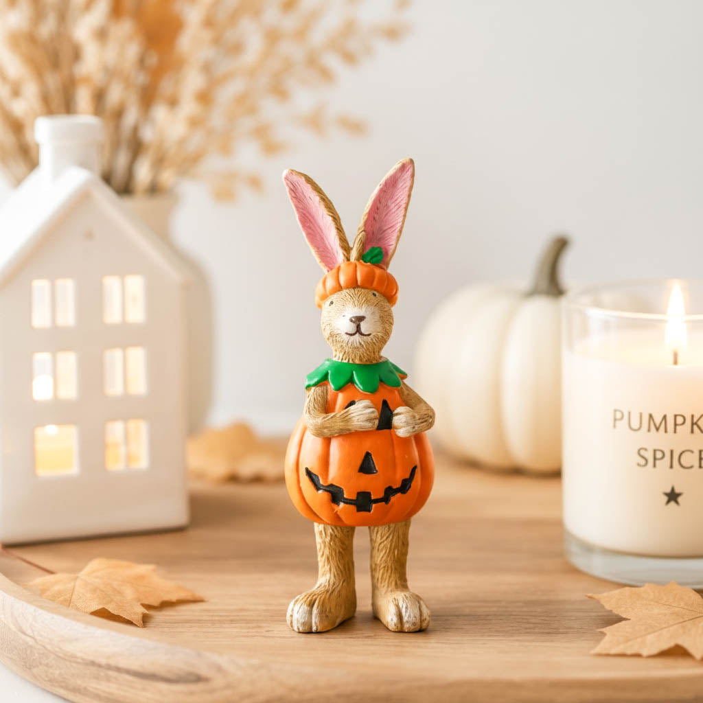 BACK AUG Pumpkin Jasper Rabbit Ornament