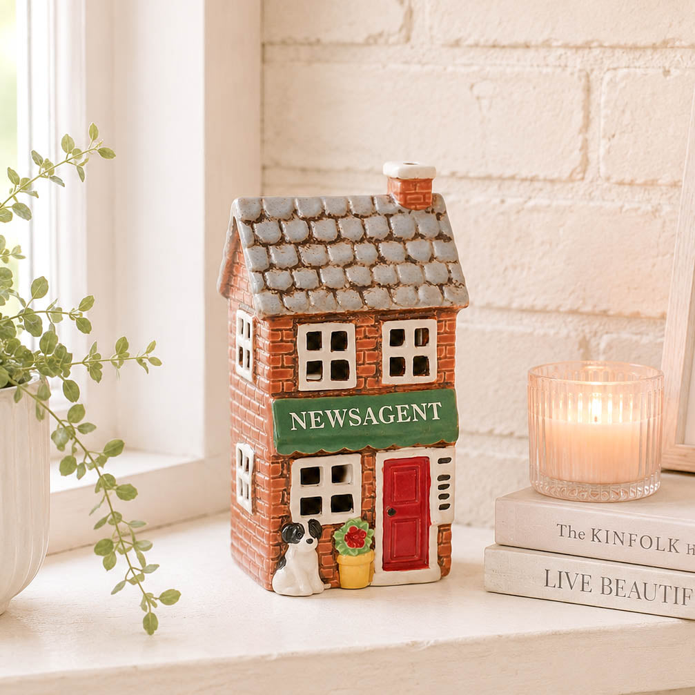 Village Pottery Newsagent Tealight House