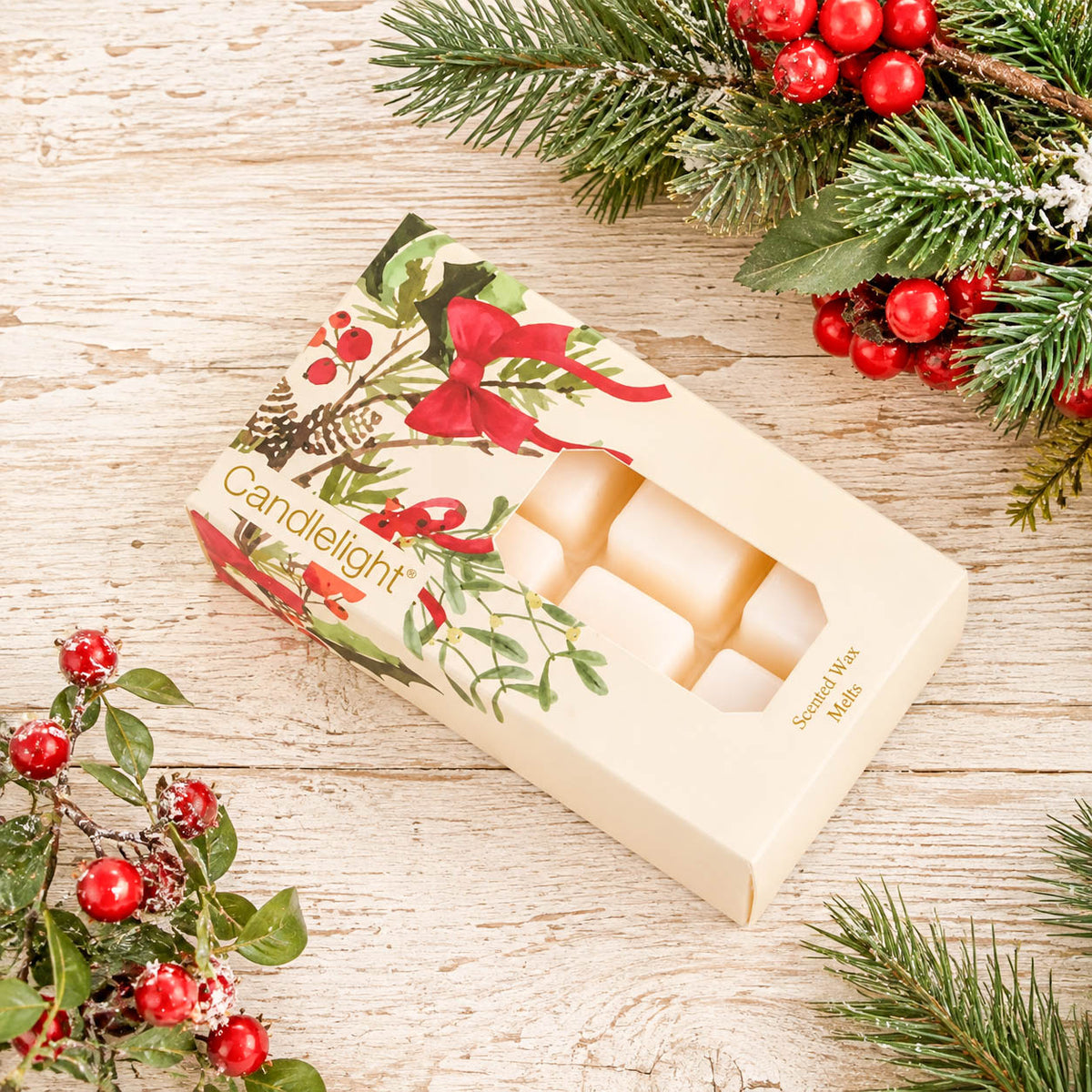 Festive Florals Ribbons &amp; Bows Wax Melts 8 Pack