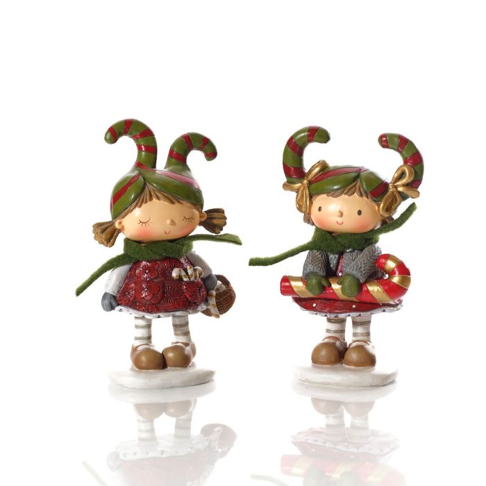 BACK AUG Christmas Pixie Girl Figurine