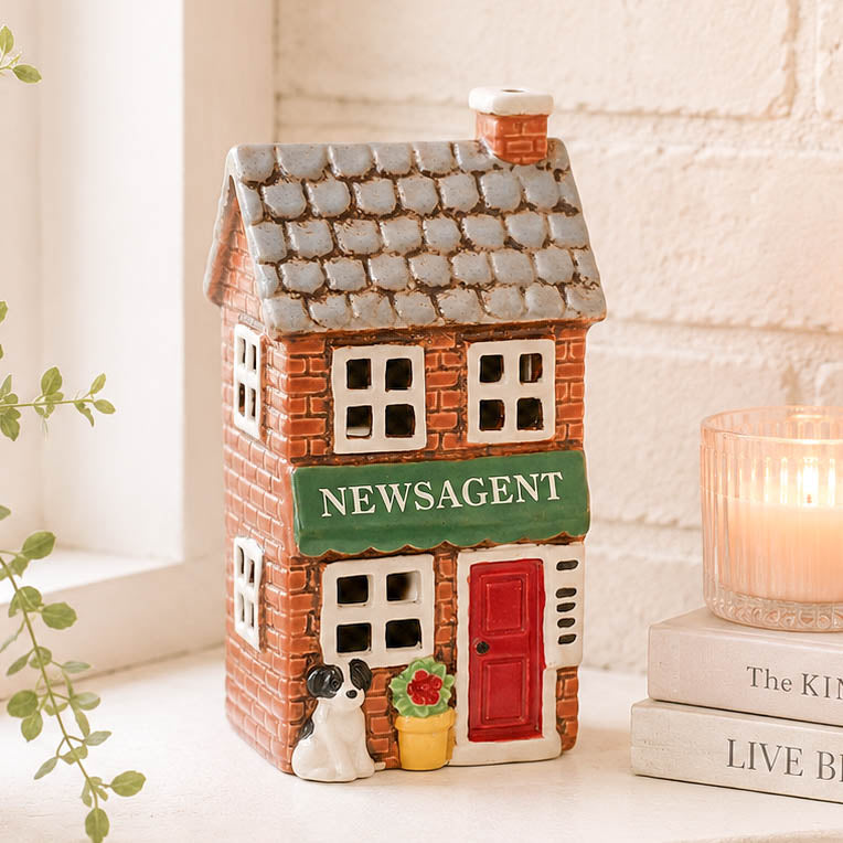 Village Pottery Newsagent Tealight House