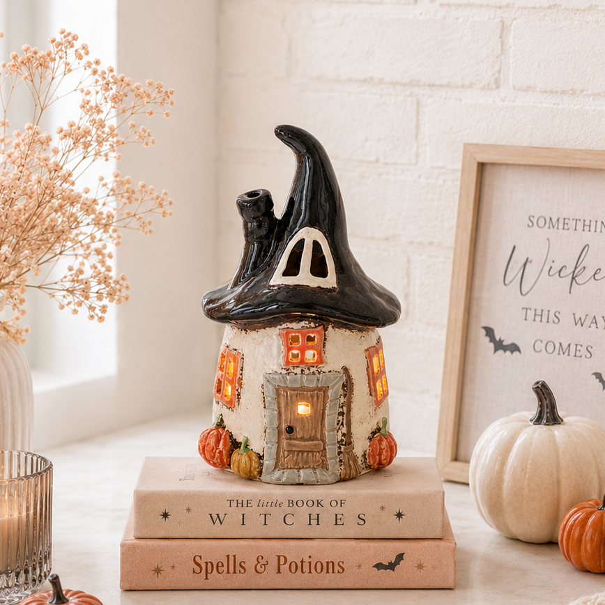 Village Pottery Witches House Tealight Holder