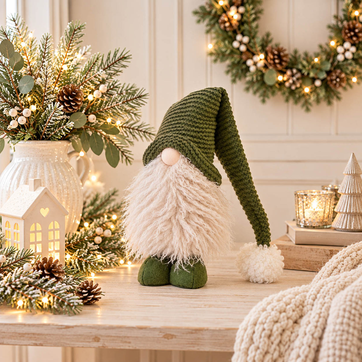 Green Standing Christmas Gonk