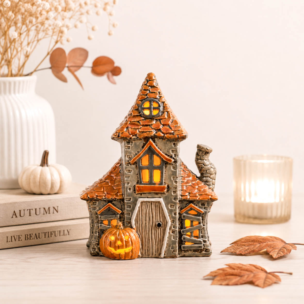 Spooky Halloween Tealight House