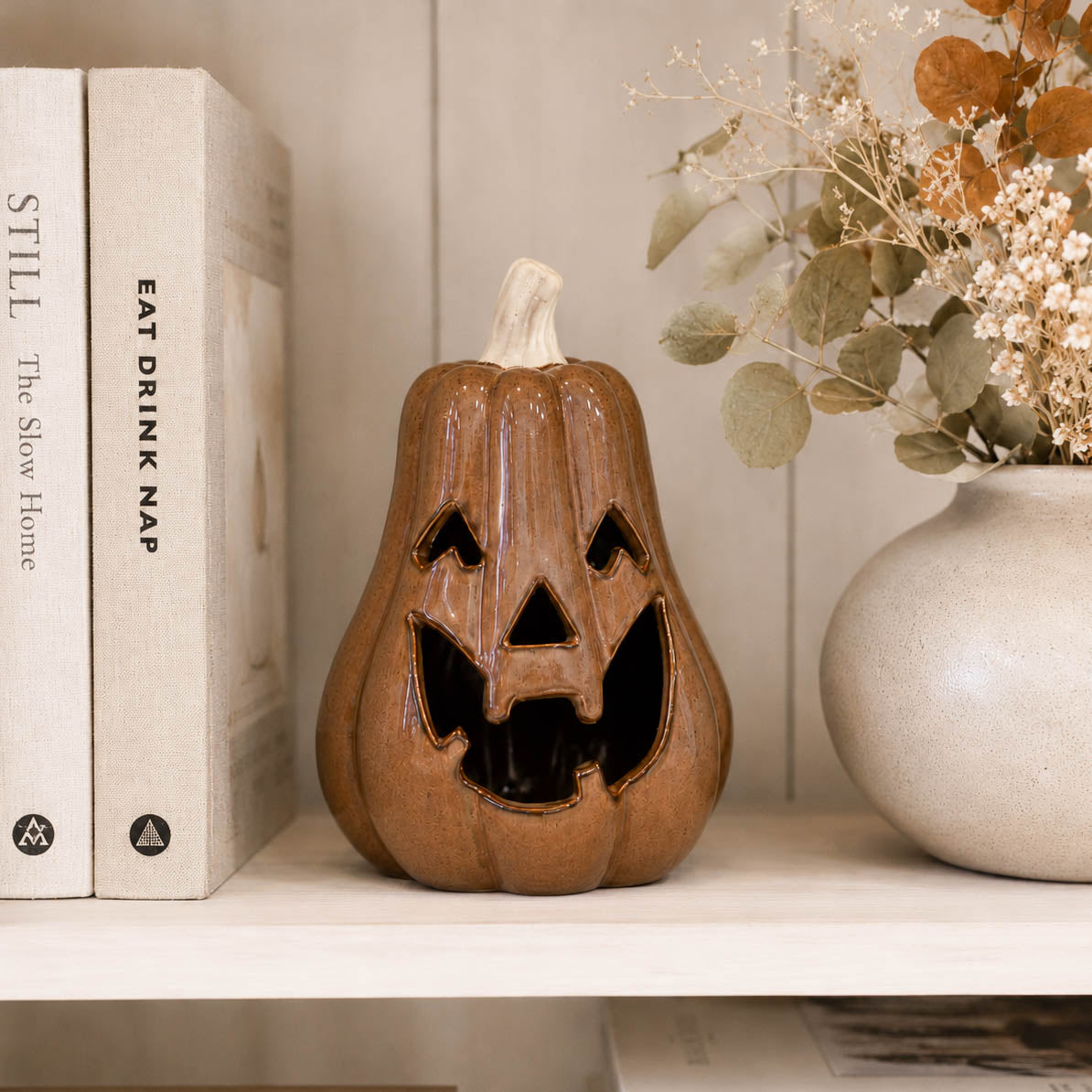 Chocolate Brown Pumpkin Ornament
