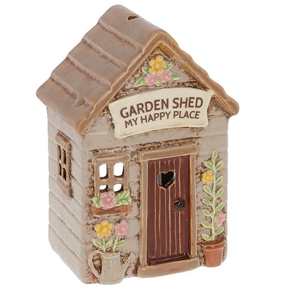Village Pottery Tealight Garden Shed