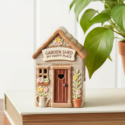 Village Pottery Tealight Garden Shed