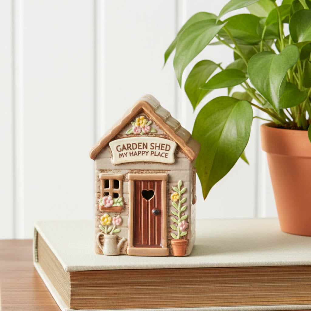 Village Pottery Tealight Garden Shed