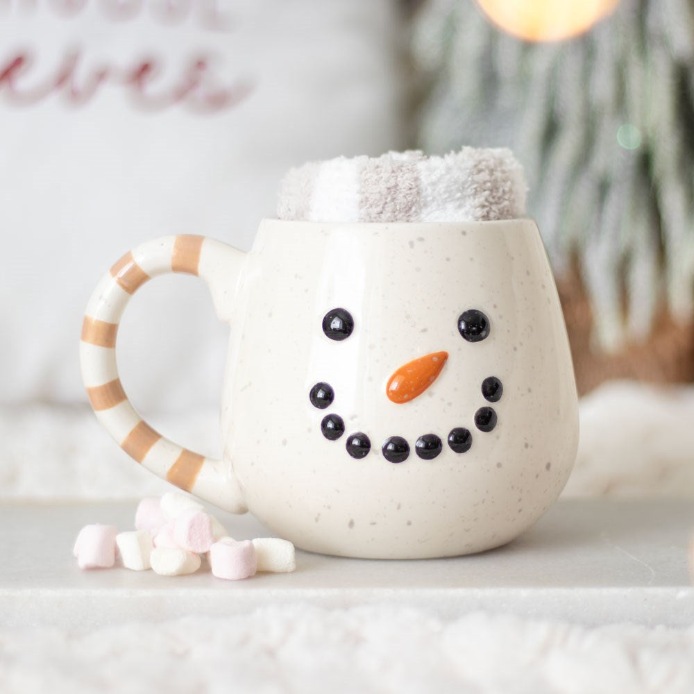 Snowman Mug &amp; Socks Gift Set