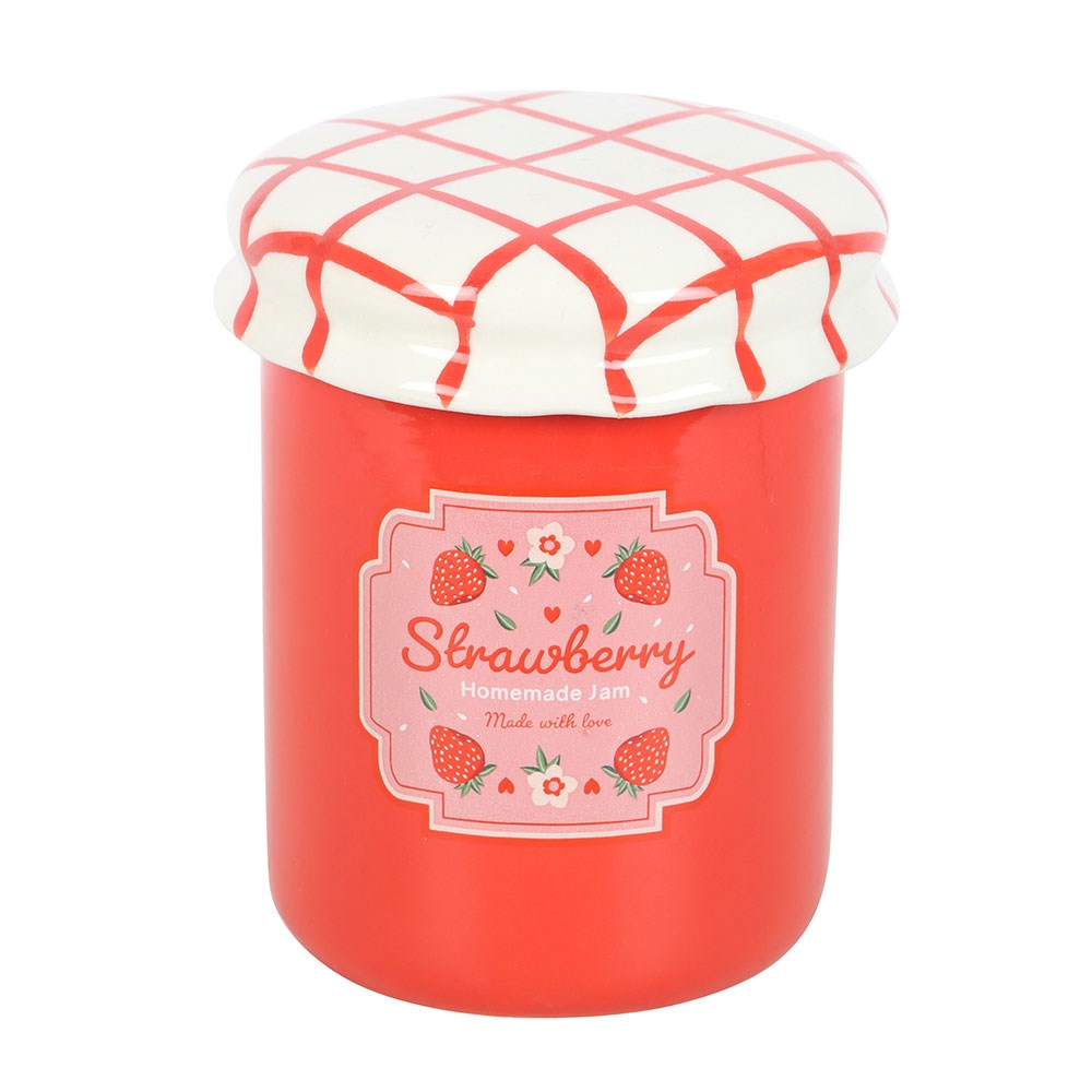Strawberry Jam Jar Oil Burner &amp; Wax Warmer