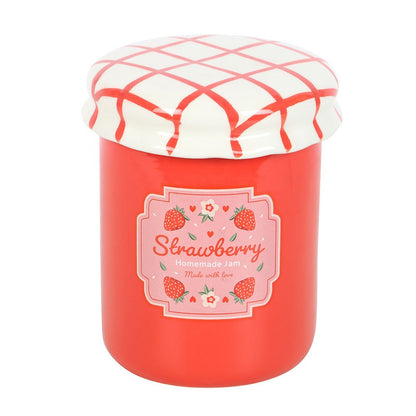 Strawberry Jam Jar Oil Burner &amp; Wax Warmer
