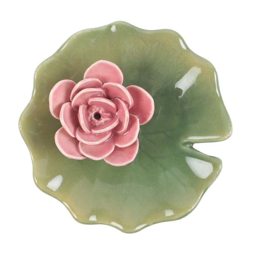 Lily Pad Trinket Dish &amp; Incense Stick Holder
