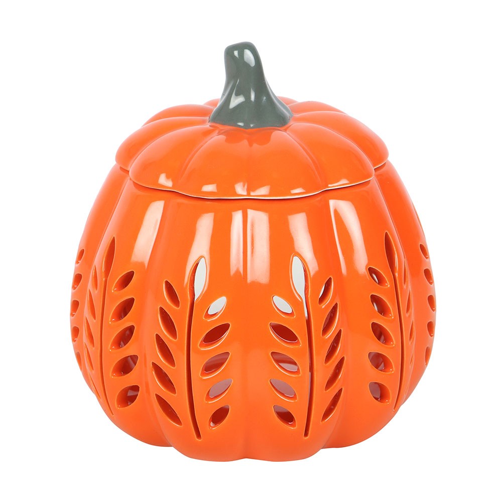 Vibrant Orange Leaf Pumpkin Oil &amp; Wax Warmer